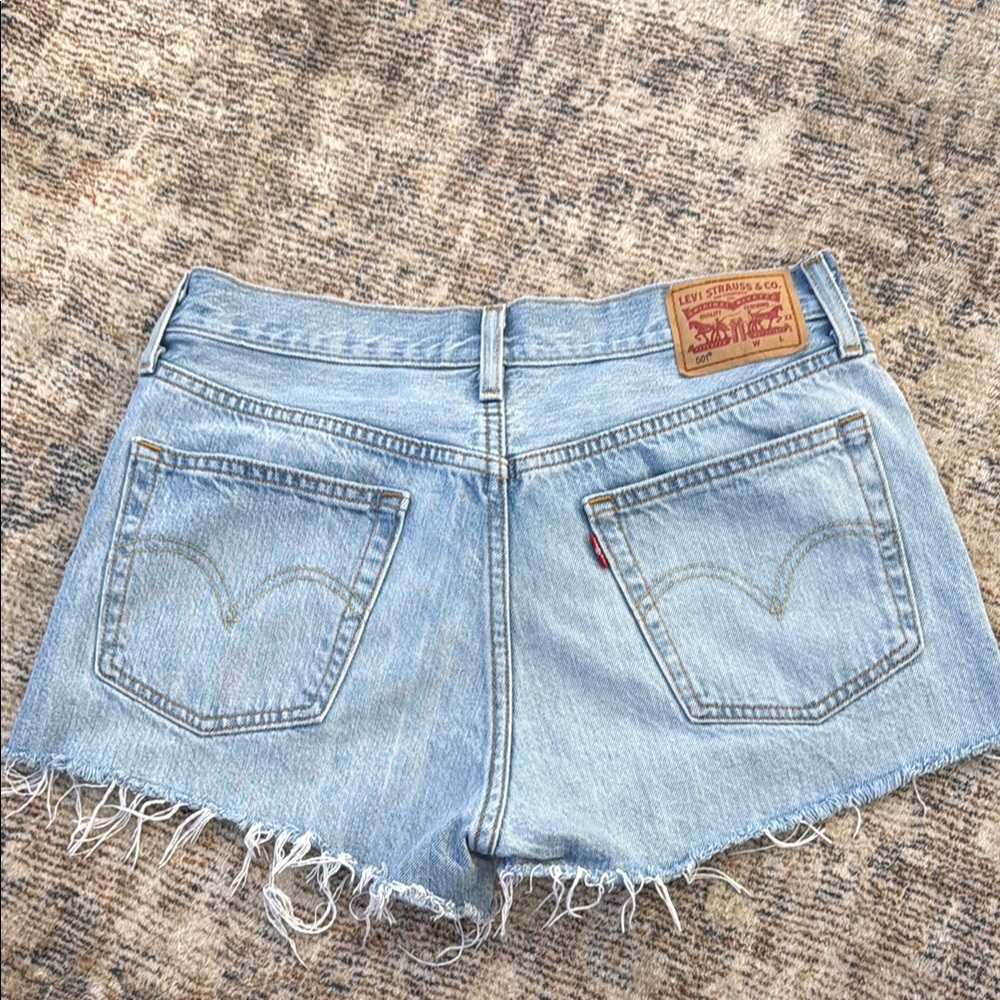 Levi's Blue Jean Shorts Distressed Cut-Off Style